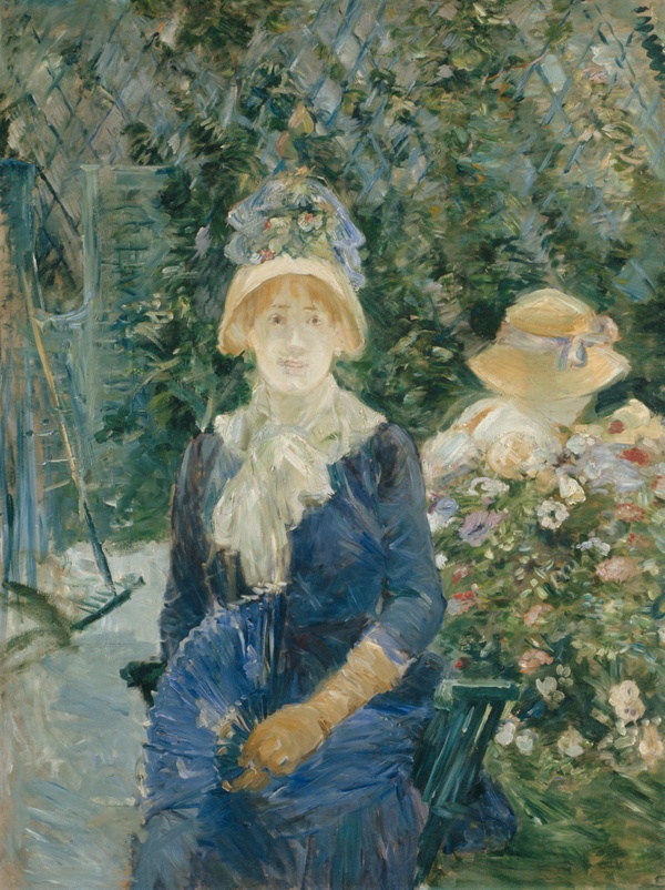 A work made of oil on canvas.