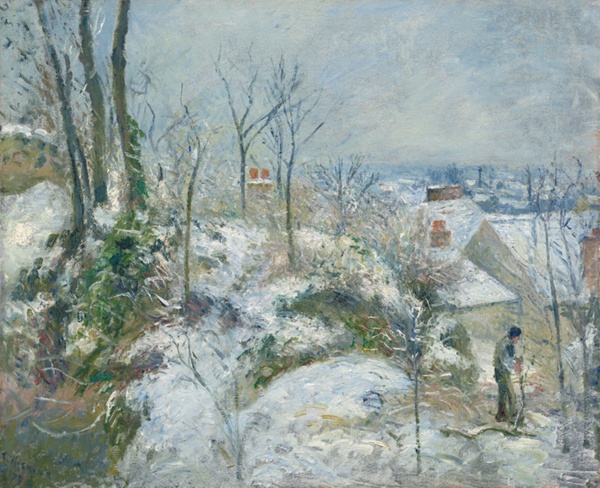A work made of oil on canvas.